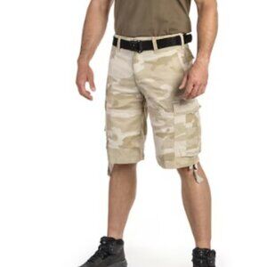 BRANDIT  WEAR - CLASSIC VINTAGE SHORTS - SANDSTORM - SIZE SMALL
